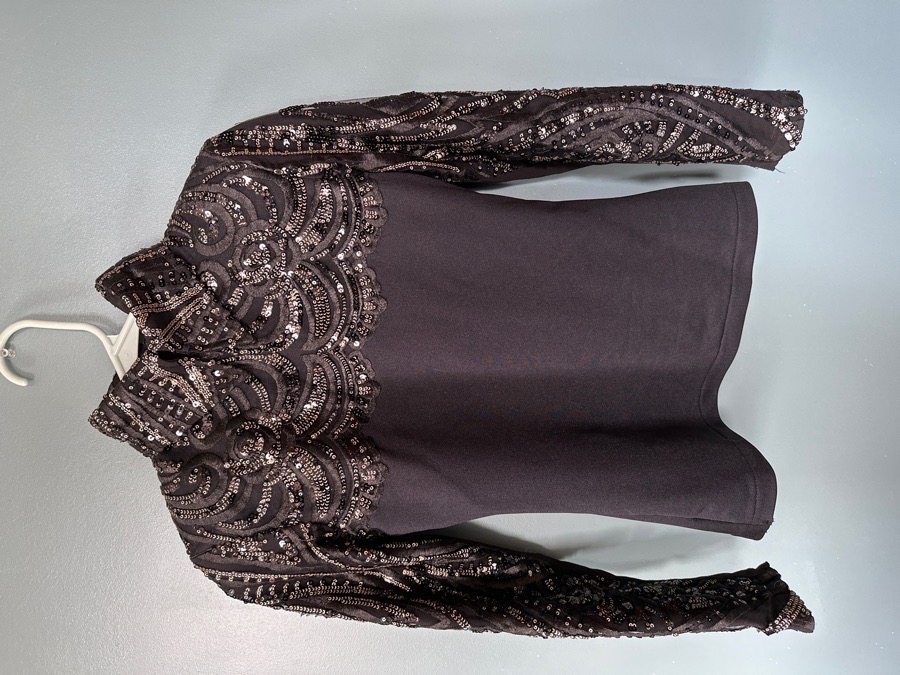 Black & Gold Horsemanship Top