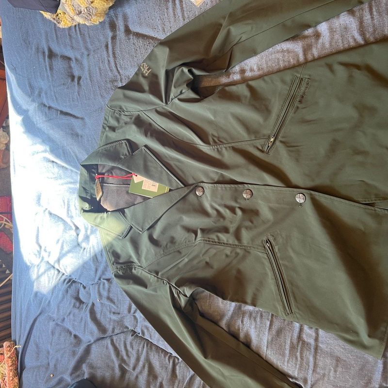 Hunter green horseware show jacket
