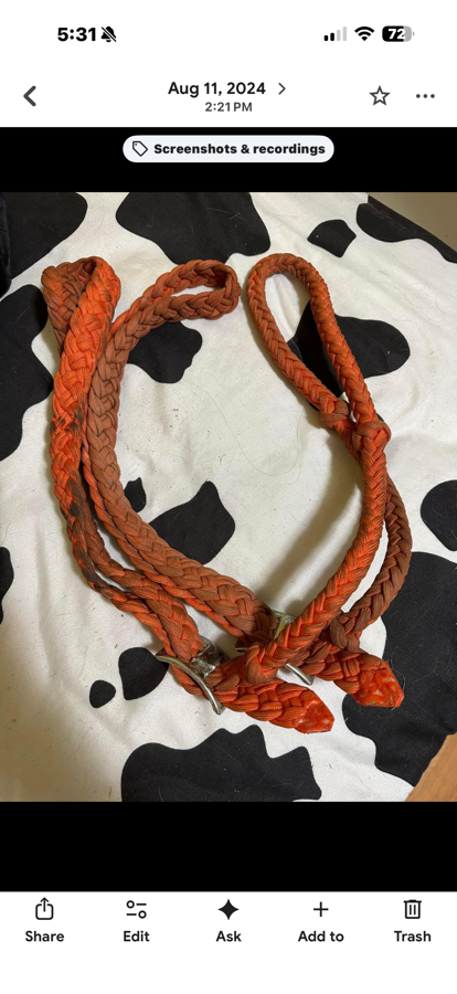 Barrel Reins