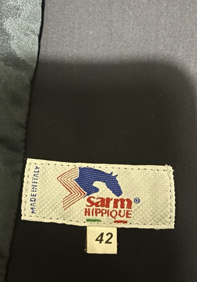 Sarm Hippique Antea show coat IT42 navy with light blue trim