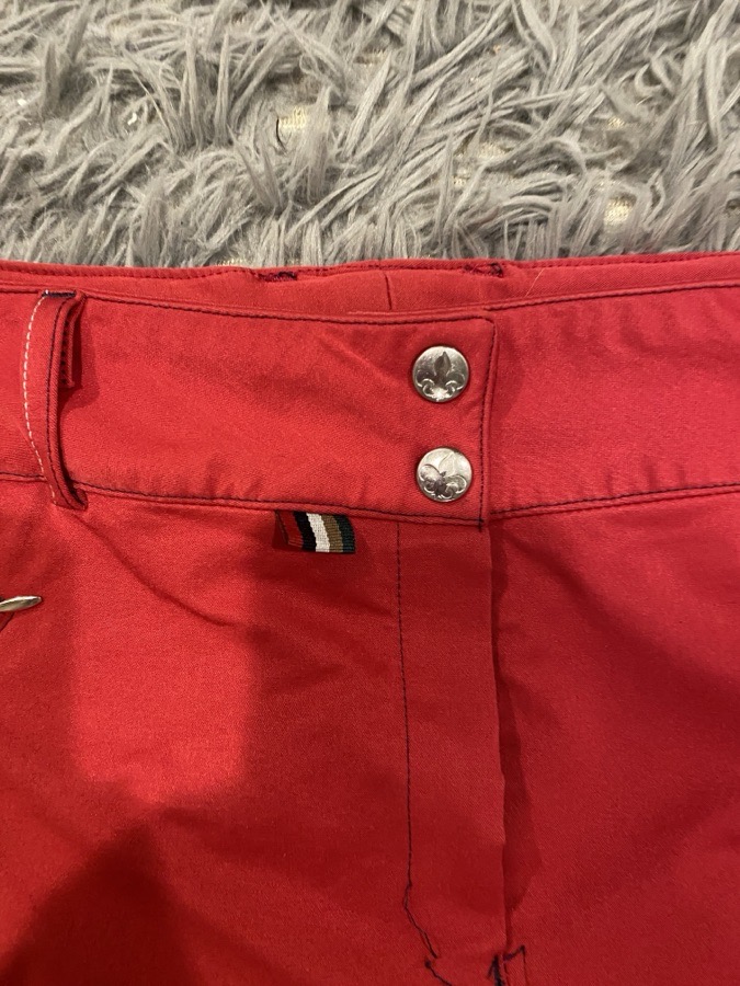Equine couture red breeches