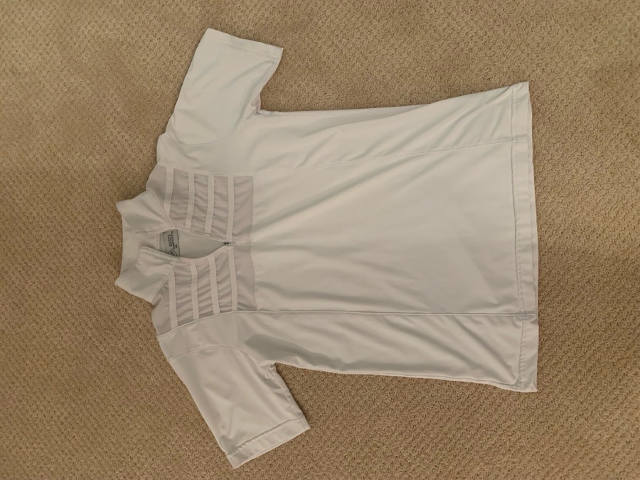 Equisite white riding shirt. Women’s XS