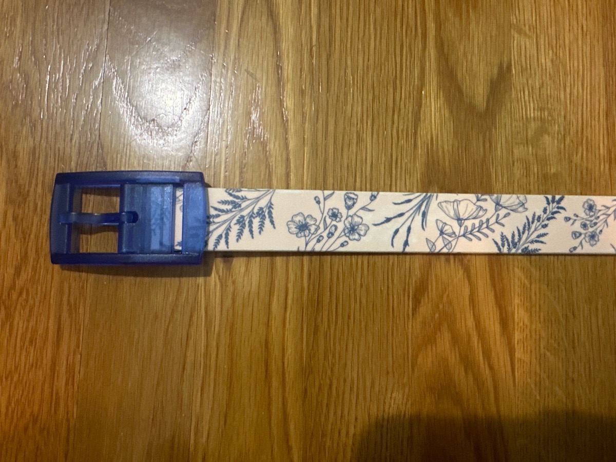 Peach + blue C4 belt