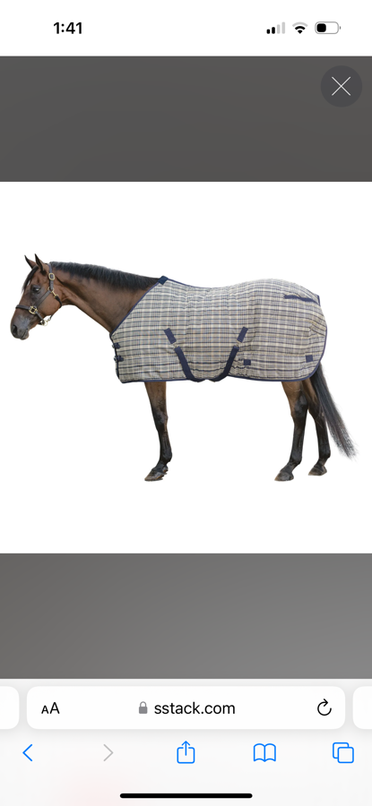 Dura-Tech® Hunt Club Plaid Medium Weight Stable Blanket 80 Plaid