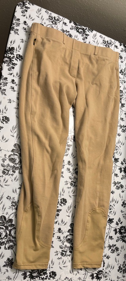 26R SAXON Ladies Knee Patch Pull-On Breeches