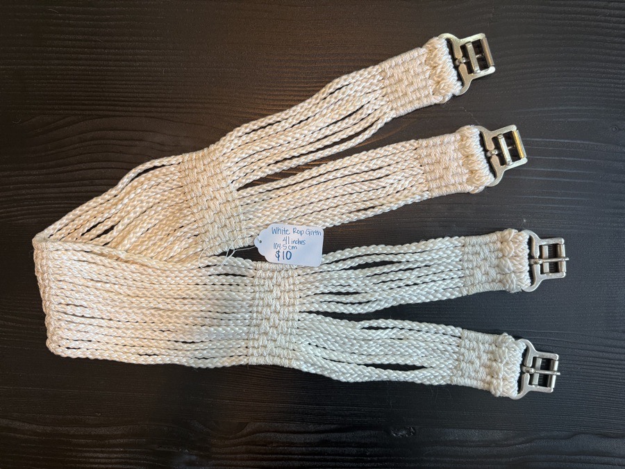 White Rope Girth- 41 inches