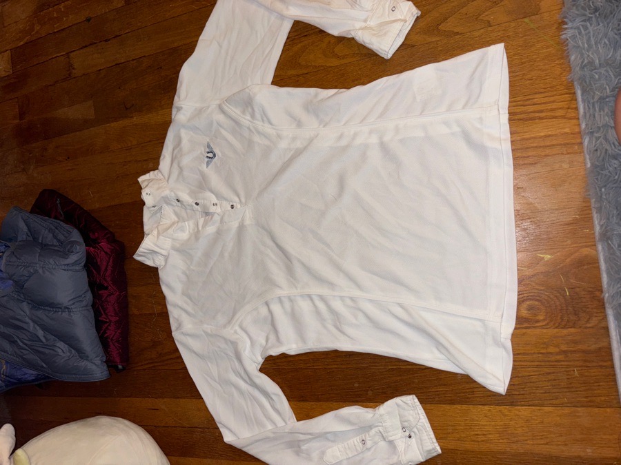 Winter white show shirt