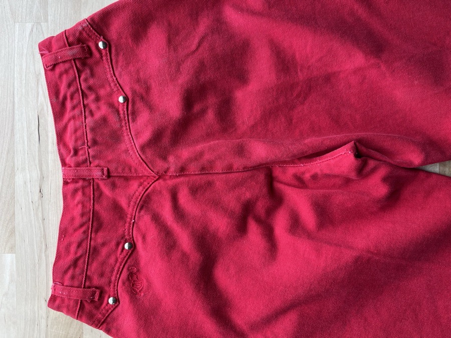 Vintage High Waisted Red Roper Jeans