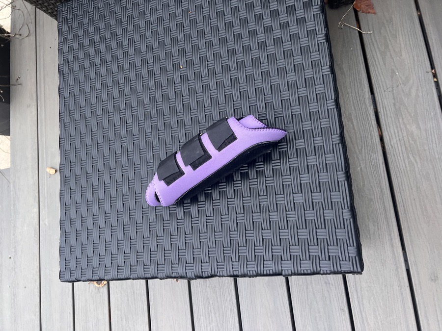 Dover saddlery purple front boots