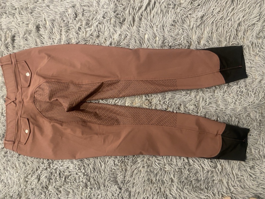 toasted mauve Dover saddlery full seat breeches