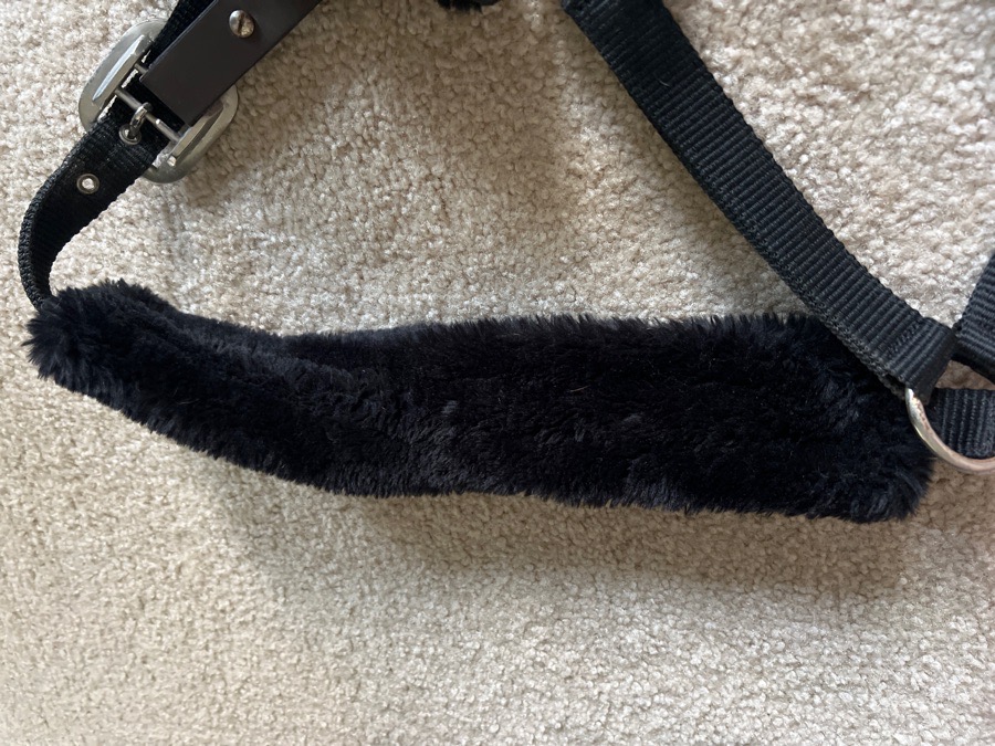 Breakaway Black Fleece halter