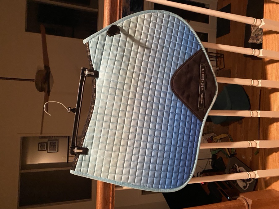 Blue Ombre Weatherbeeta English Saddle Pad