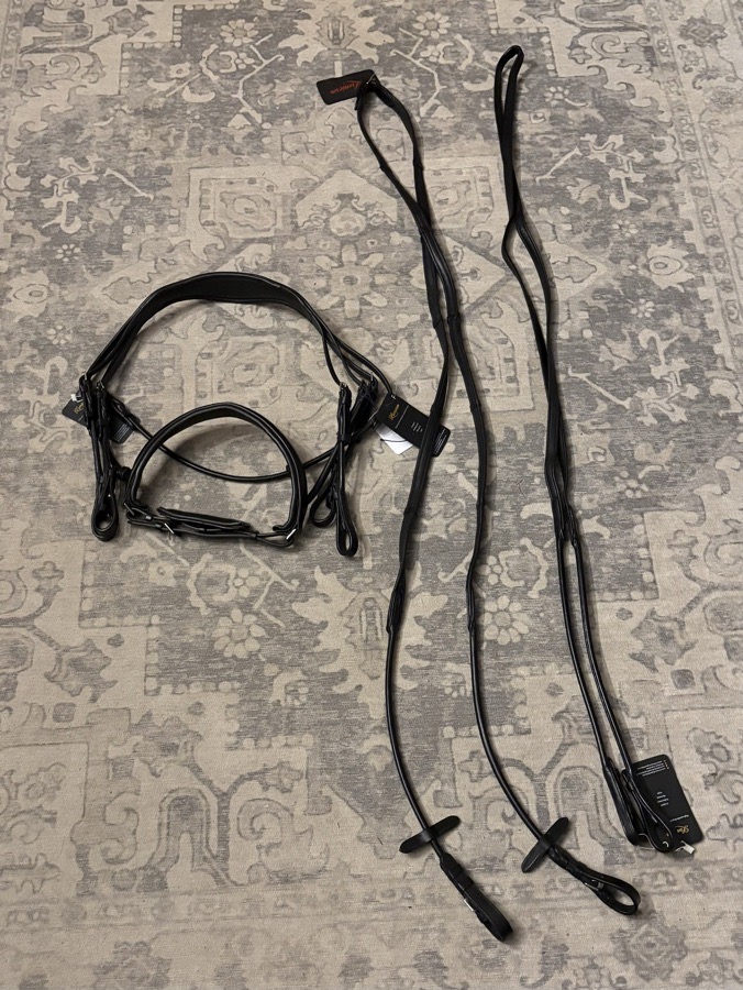 NEW Double Bridle with Reins
