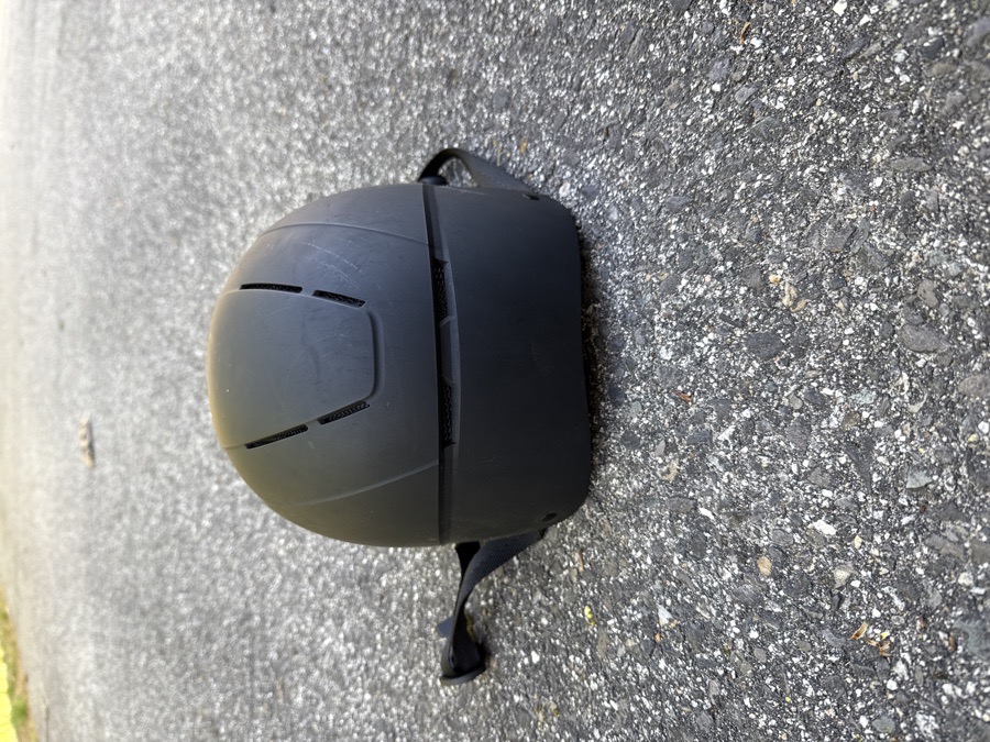 Black helmet