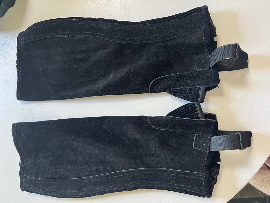 Black Equi-Grip Half Chaps