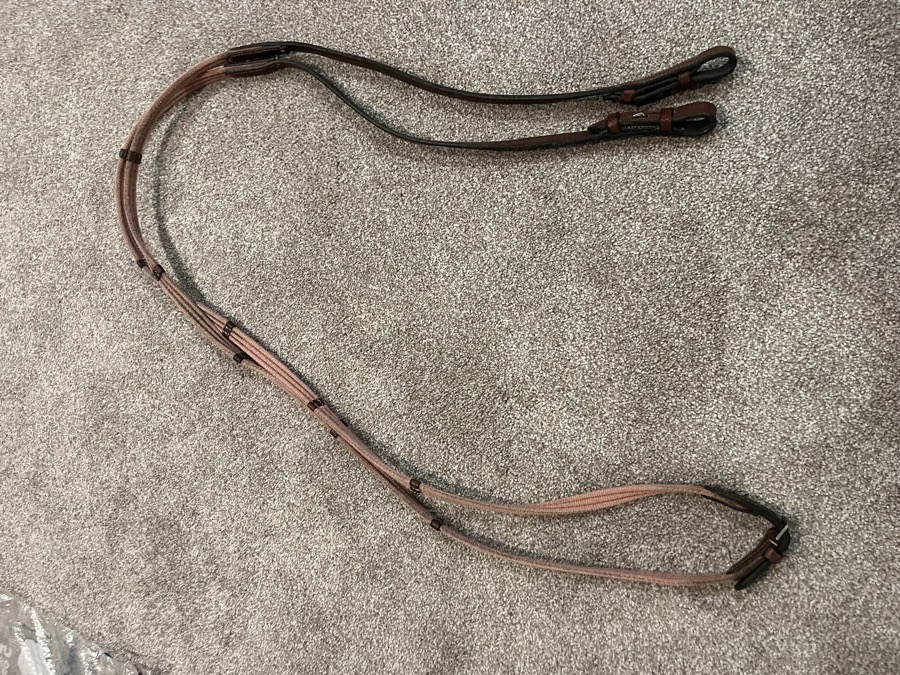 52” Cob Rope/Leather Reins