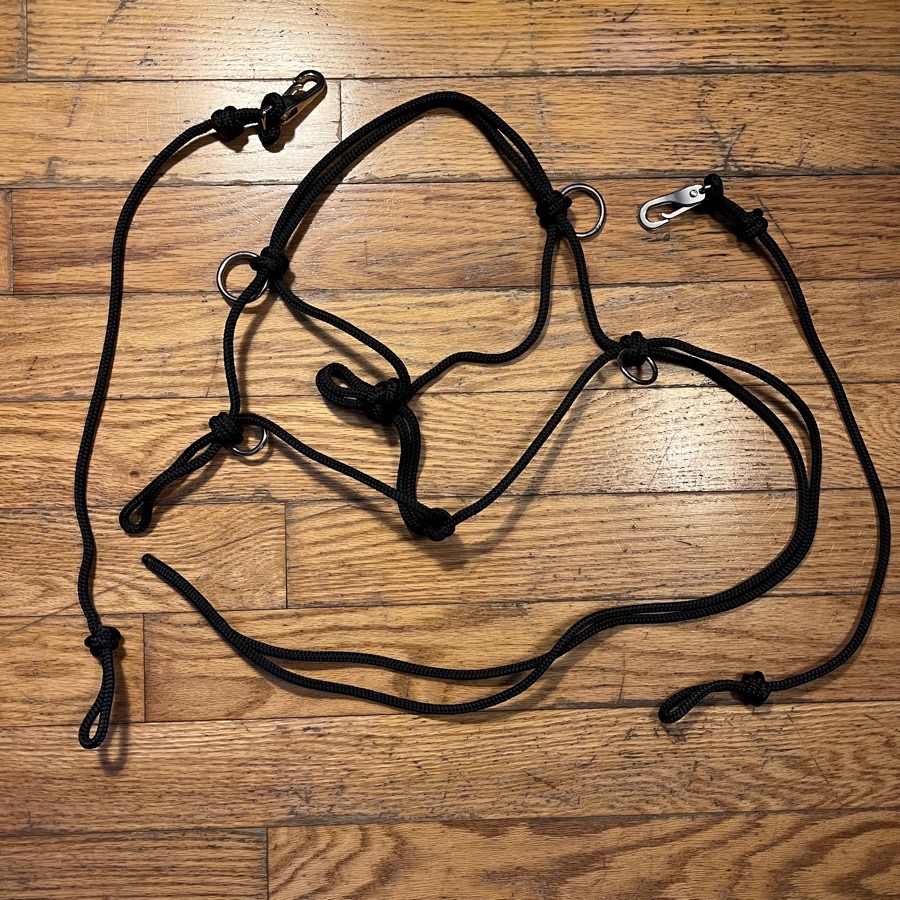Rope Halter with rings