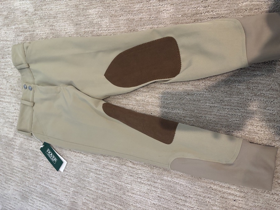 Dover Saddlery Iconeq kids girls wellsely✨ competition knee patch breech