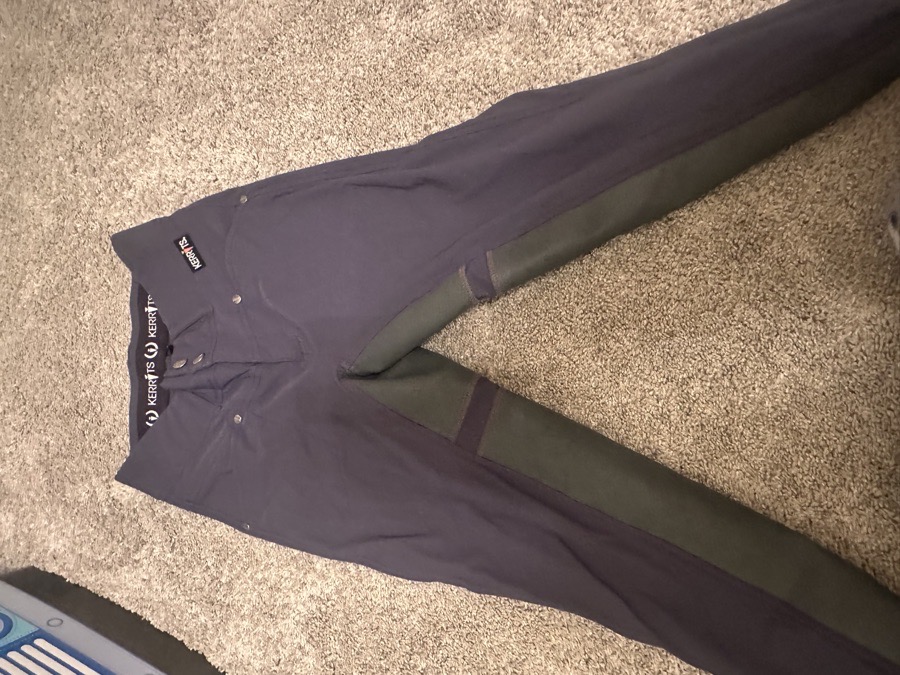 kerrits full seat size small stone grey breeches!