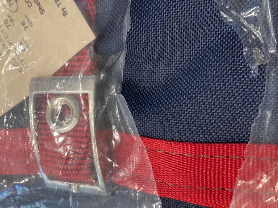 Triple Crown Saratoga Sheet-78”-Navy/Red