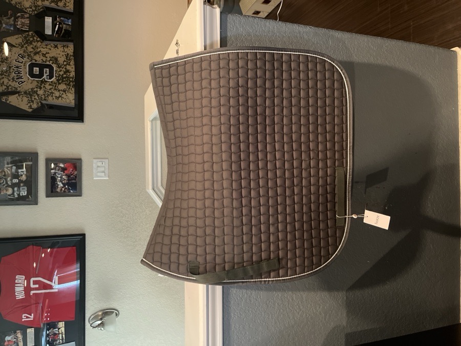 NWT olive green horze dressage saddle pad