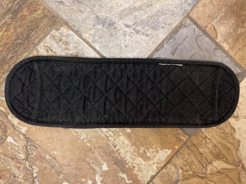 Black Dressage Girth Cover