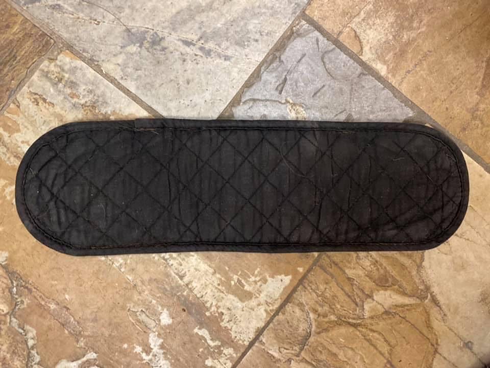 Black Dressage Girth Cover