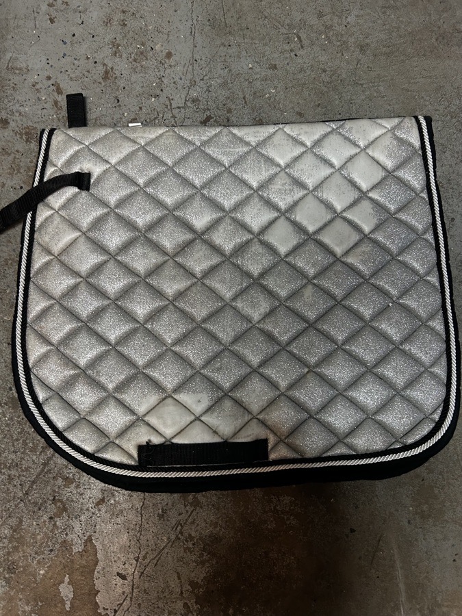 Glitter saddle pad