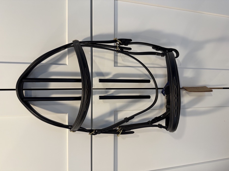 NEW Black Dy’on DC Hunter Cavesson Noseband Bridle