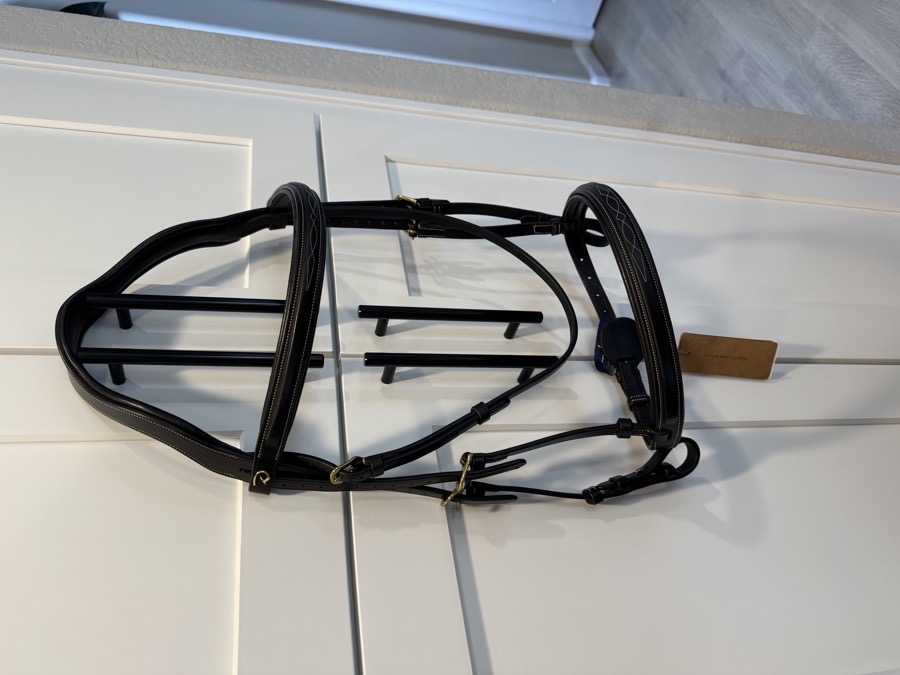 NEW Black Dy’on DC Hunter Cavesson Noseband Bridle