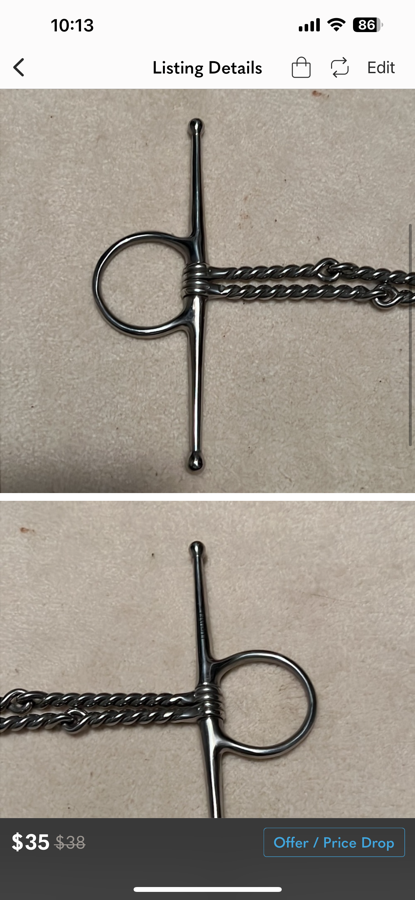 Coronet Full Cheek double twist bit