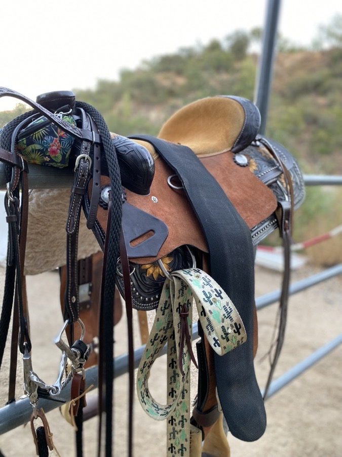 Sunflower Trail Saddle + Breast Collar