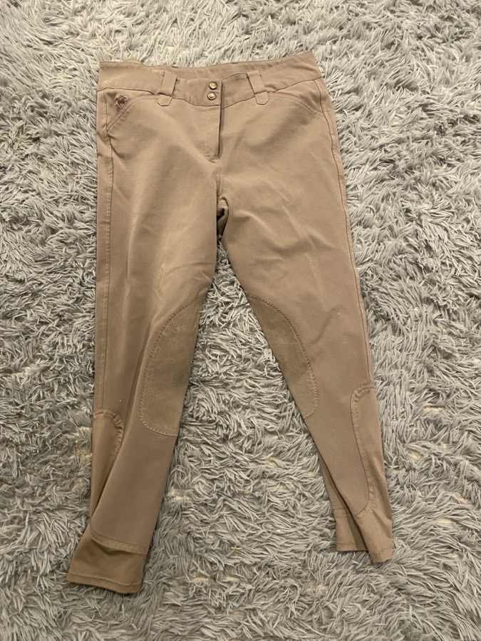 light brown with purple lining Piper breeches