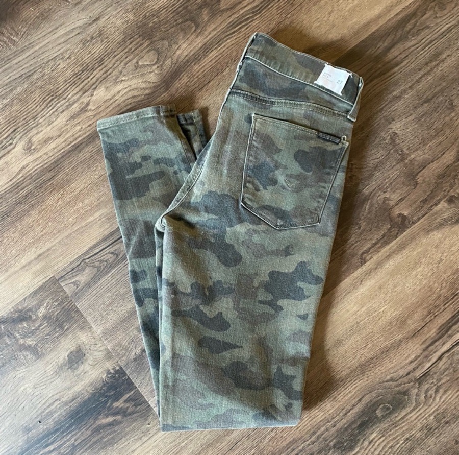 Hudson Camouflage Nico Midrise Ankle Skinny Jeans