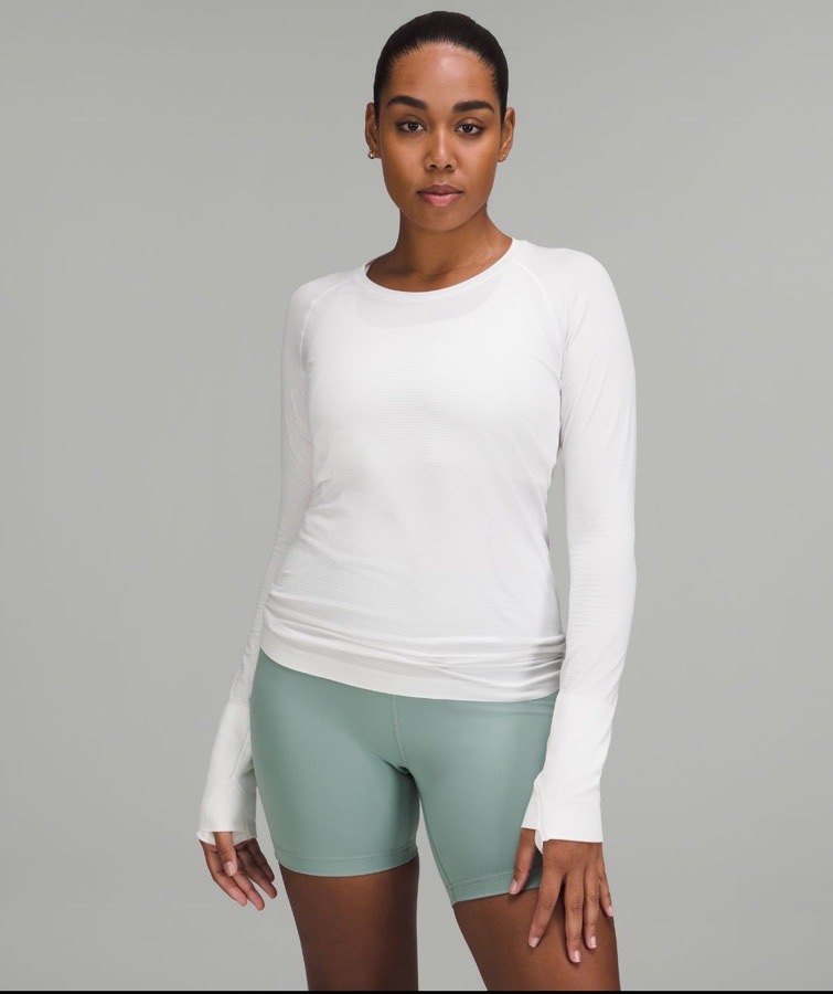 White Lululemon long sleeve