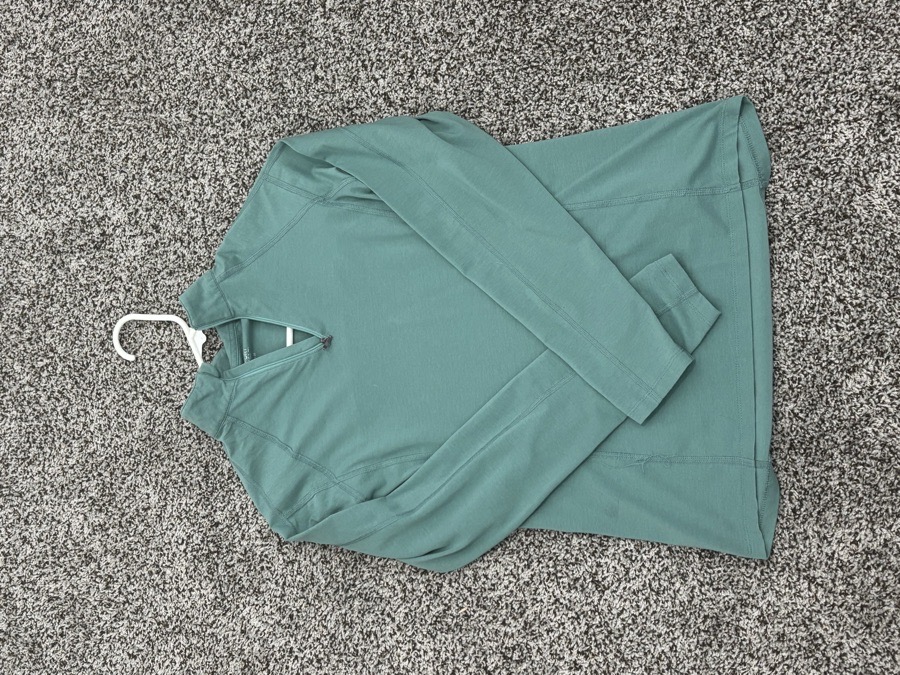 Riding Sport Light Green Quater Zip Shirt