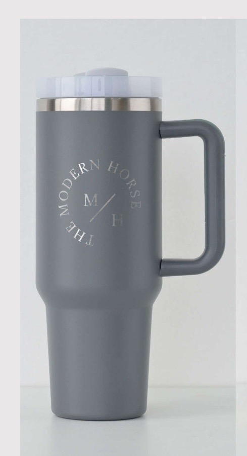 NWOT Modern Horse Large Stainless Steel Travel Tumbler