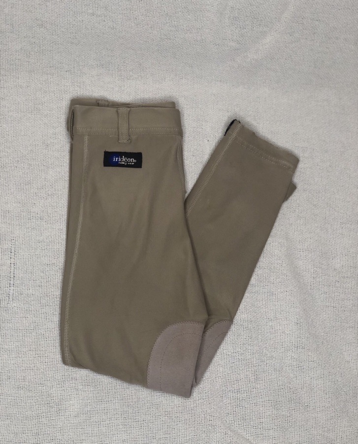 Irideon tan youth riding tights