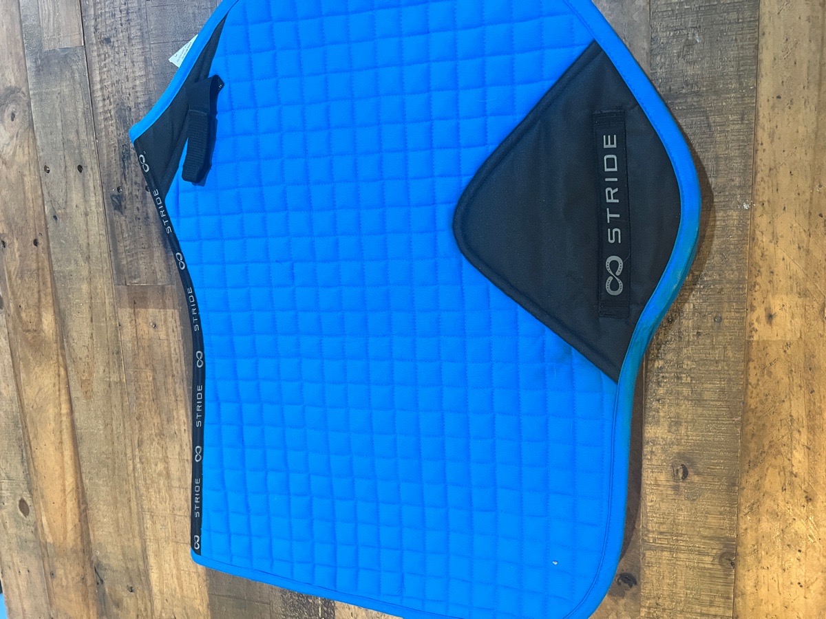Blue stride saddle pad
