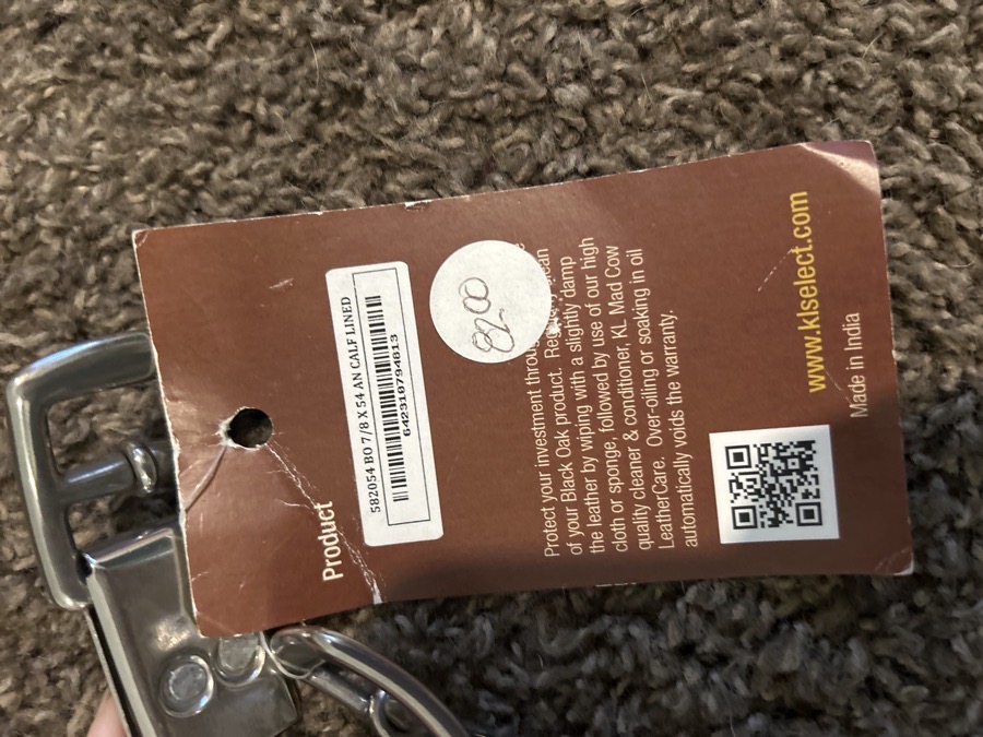 Black oak sturrip leathers