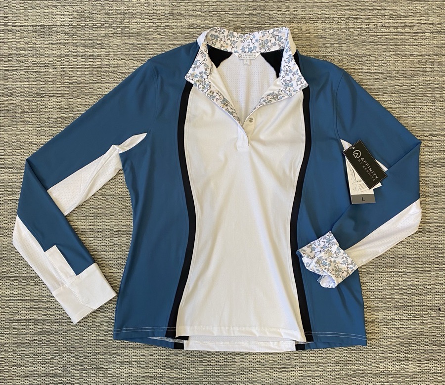 NWT Kerrits Equestrian Affinity® Long Sleeve Show Shirt | LARGE