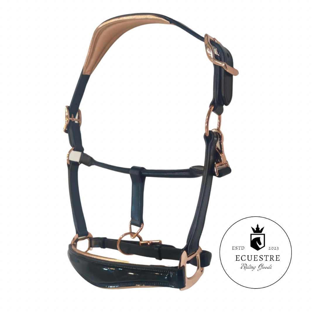 Luxury leather halter