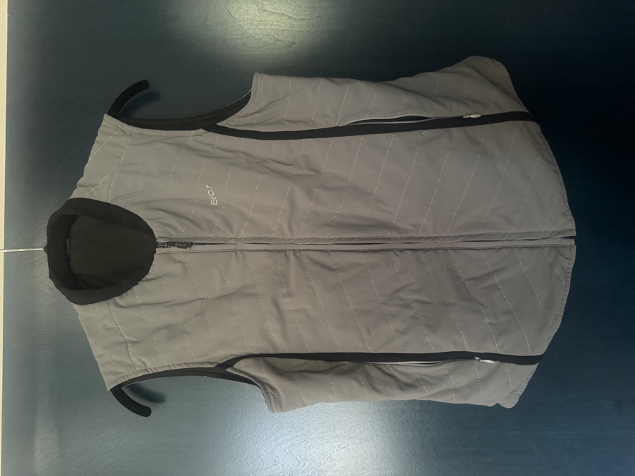 EGO 7 Women Small EU 36 Riding Vest Lightweight Puffer Gray Full Zip - EUC