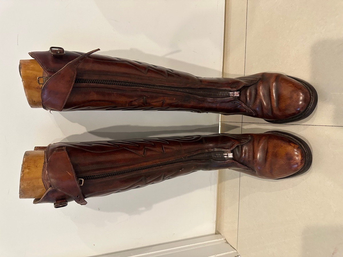 Stunning Men’s Polo front-zip Boots Argentinian-made