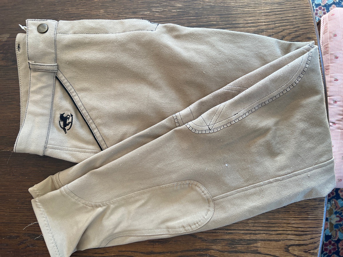 SmartPak low rise knee patch piper breeches