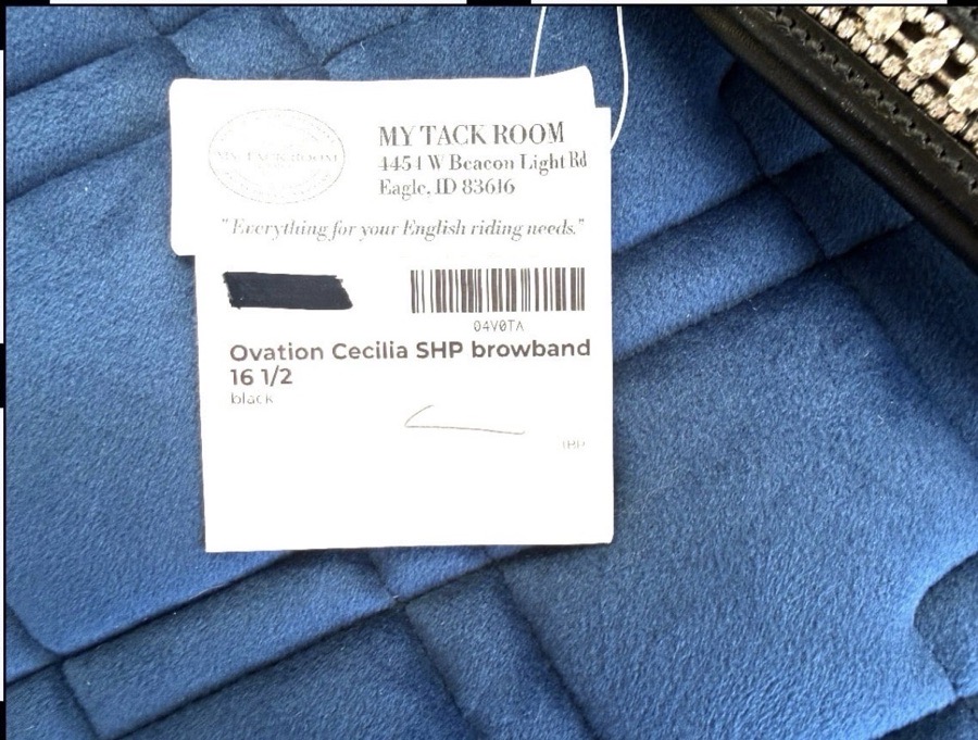 Ovation Cecilia SHP browband 16 1/2”