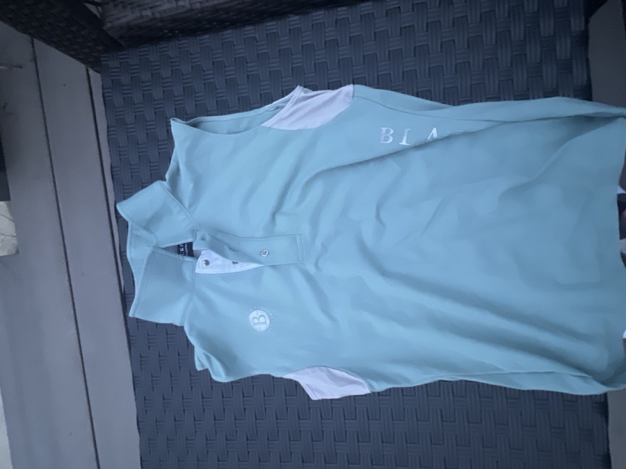 DISCONTINUED sage colored blackfort equestrian sleeveless