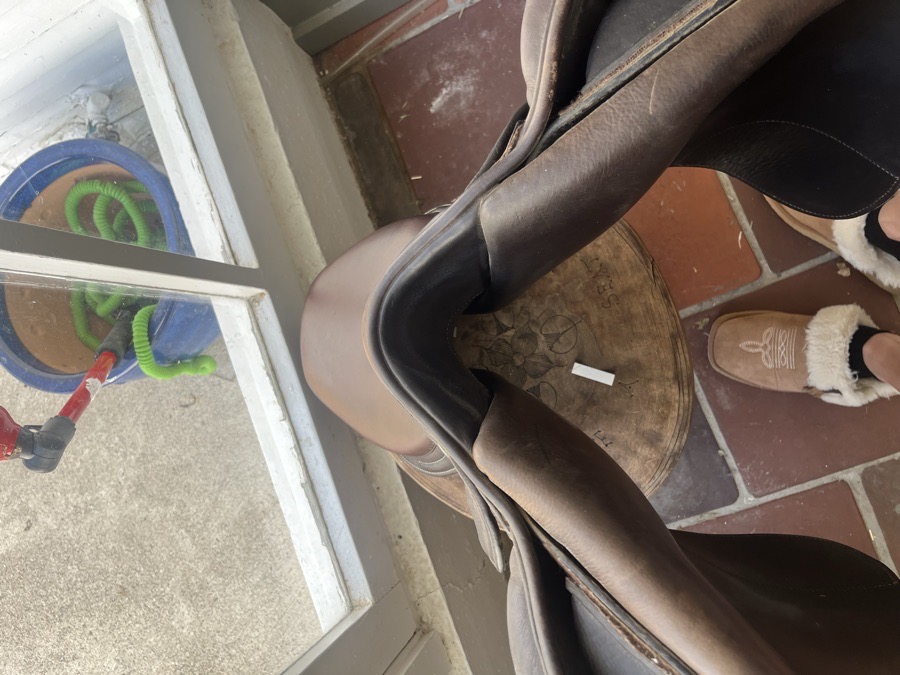 English hunter/jumper saddle