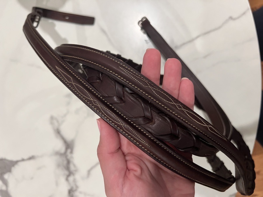 Antares Fancy Stitch Hunter Reins - Brown