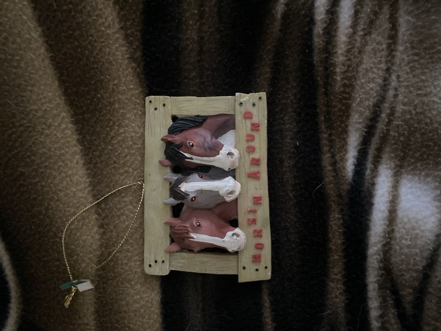 Horsin Around Christmas Ornament